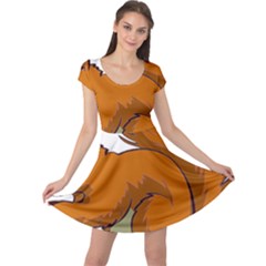 Squirrel Animal Pet Cap Sleeve Dress by Sapixe