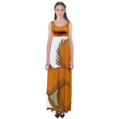 Squirrel Animal Pet Empire Waist Maxi Dress by Sapixe