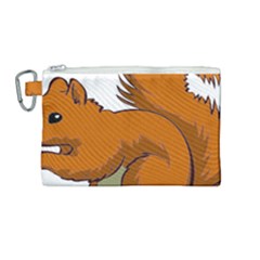 Squirrel Animal Pet Canvas Cosmetic Bag (medium) by Sapixe