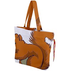 Squirrel Animal Pet Drawstring Tote Bag