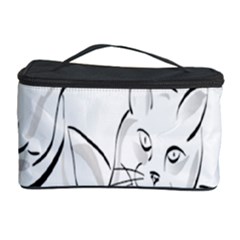 Dog Cat Pet Silhouette Animal Cosmetic Storage Case by Sapixe