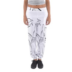 Dog Cat Pet Silhouette Animal Women s Jogger Sweatpants by Sapixe