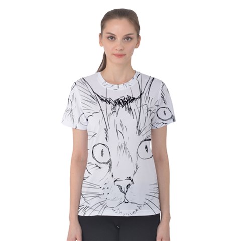 Cat Feline Animal Pet Women s Cotton Tee by Sapixe