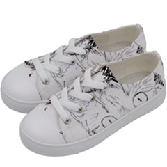 Cat Feline Animal Pet Kids  Low Top Canvas Sneakers by Sapixe