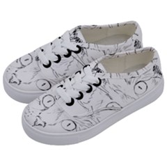 Cat Feline Animal Pet Kids  Classic Low Top Sneakers by Sapixe