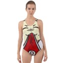 Doggy Dog Puppy Animal Pet Figure Cut-Out Back One Piece Swimsuit View1