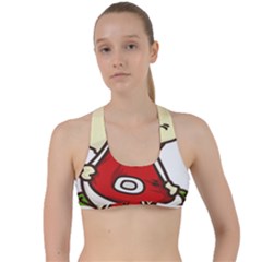 Doggy Dog Puppy Animal Pet Figure Criss Cross Racerback Sports Bra by Sapixe