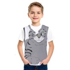 Cat Kitty Gray Tiger Tabby Pet Kids  Sportswear by Sapixe