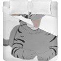 Cat Kitty Gray Tiger Tabby Pet Duvet Cover Double Side (King Size) View2