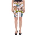 Dog Pet Dressed Point Papers Yoga Cropped Leggings View1