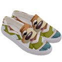 Dog Pet Dressed Point Papers Men s Canvas Slip Ons View3