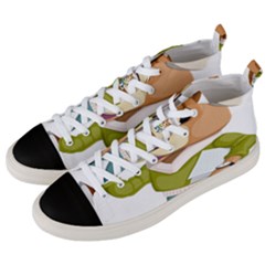 Dog Pet Dressed Point Papers Men s Mid-top Canvas Sneakers by Sapixe