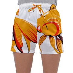 Goldfish Fish Tank Water Tropical Sleepwear Shorts by Sapixe