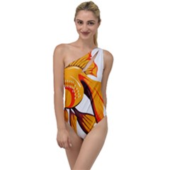 Goldfish Fish Tank Water Tropical To One Side Swimsuit