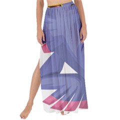 Bird Violet Beak Feather Fun Maxi Chiffon Tie-up Sarong by Sapixe