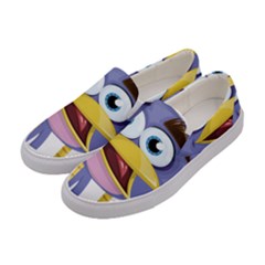 Bird Violet Beak Feather Fun Women s Canvas Slip Ons by Sapixe