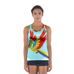 Parrot Animal Bird Wild Zoo Fauna Sport Tank Top  by Sapixe