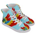 Parrot Animal Bird Wild Zoo Fauna Men s Hi-Top Skate Sneakers View3