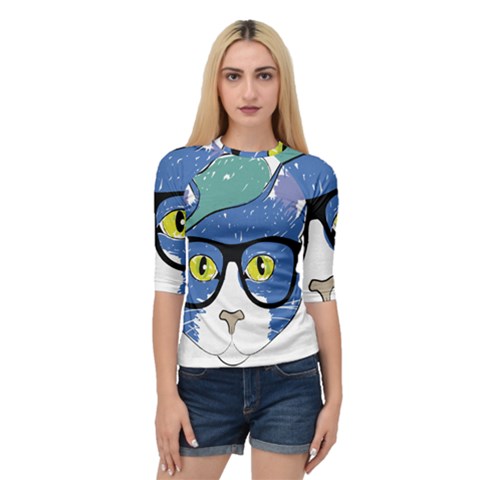 Drawing Cat Pet Feline Pencil Quarter Sleeve Raglan Tee by Sapixe