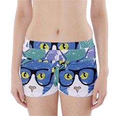 Drawing Cat Pet Feline Pencil Boyleg Bikini Wrap Bottoms by Sapixe