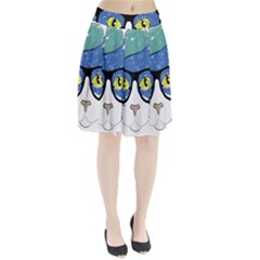 Drawing Cat Pet Feline Pencil Pleated Skirt by Sapixe