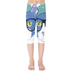 Drawing Cat Pet Feline Pencil Kids  Capri Leggings  by Sapixe