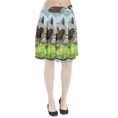 Kitten Kitty Cat Sleeping Sleep Pleated Skirt by Sapixe