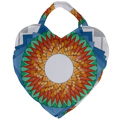 Blue Giant Heart Shaped Tote