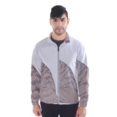 Kitten Cat Drawing Line Art Line Windbreaker (men)