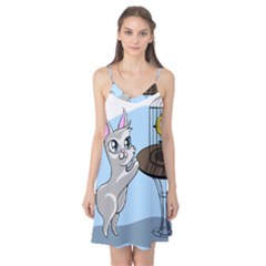 Cat Bird Cage Hunt Hunting Pet Camis Nightgown by Sapixe