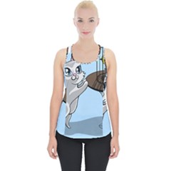 Cat Bird Cage Hunt Hunting Pet Piece Up Tank Top by Sapixe