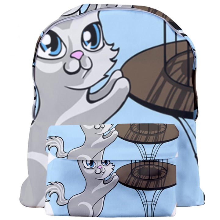 Cat Bird Cage Hunt Hunting Pet Giant Full Print Backpack