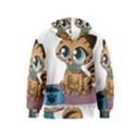 Kitty Cat Big Eyes Ears Animal Kids  Zipper Hoodie View2