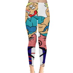 Housewife Multitasking Woman Leggings  by Sapixe