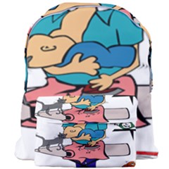 Housewife Multitasking Woman Giant Full Print Backpack