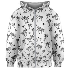 Tropical Pattern Kids Zipper Hoodie Without Drawstring