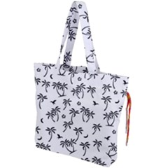 Tropical Pattern Drawstring Tote Bag