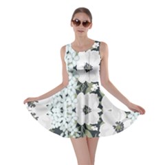 White Vintage Florals Skater Dress