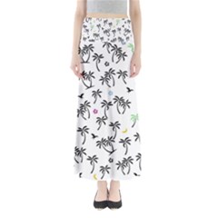 Tropical Pattern Full Length Maxi Skirt by Valentinaart