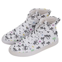 Tropical Pattern Men s Hi-top Skate Sneakers by Valentinaart