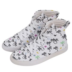 Tropical Pattern Women s Hi-top Skate Sneakers by Valentinaart