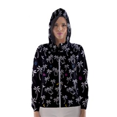 Tropical Pattern Hooded Windbreaker (women) by Valentinaart