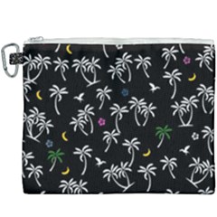 Tropical Pattern Canvas Cosmetic Bag (xxxl) by Valentinaart