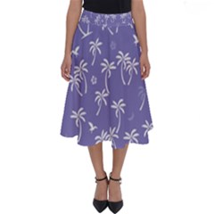 Tropical Pattern Perfect Length Midi Skirt by Valentinaart