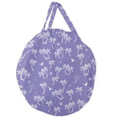 Tropical Pattern Giant Round Zipper Tote by Valentinaart