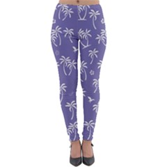 Tropical Pattern Lightweight Velour Leggings by Valentinaart