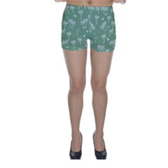 Tropical Pattern Skinny Shorts by Valentinaart