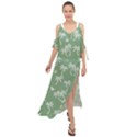 Tropical pattern Maxi Chiffon Cover Up Dress View1