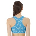 Tropical pattern Sports Bra with Border View2