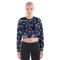 Tropical Pattern Cropped Sweatshirt